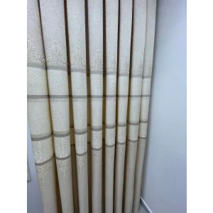 NİVEMESHOME ÇAKI FJ672069 V-115 KREM 1/3 SIK PİLELİ FON PERDE APM