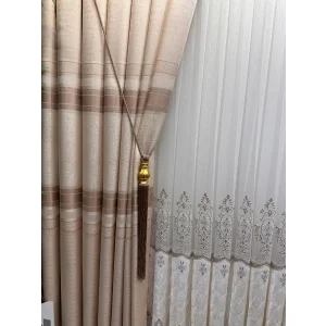 NİVEMESHOME DEFNE KREM FT614339 V-101 1/3 SIK PİLELİ FON PERDE APM