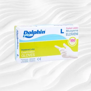 NIVEMESHOME DOLPHIN POWDERED GLOVES 100 PCS L APM
