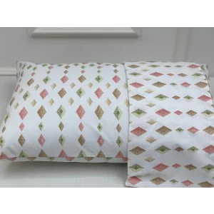 FUNDA DE ALMOHADA CUADRADA DE 2 PIEZAS CON ESTAMPADO DE MODELO DE NÍVEMESHOME CON TAPA DE 50X70