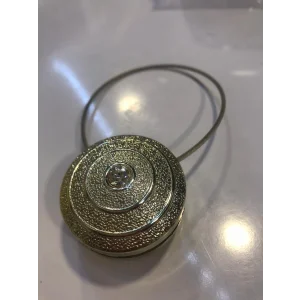 NİVEMESHOME ELEGANT YUVARLAK TAŞLI GOLD PERDE TOKASI