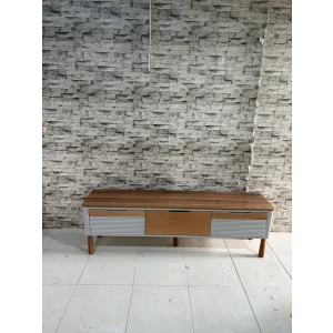 NİVEMESHOME ESTA جوز و بيج تلفزيون الطاولة