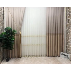 NİVEMESHOME GOLD V-5201 1/3 SIK PİLELİ PANO FON PERDE APM