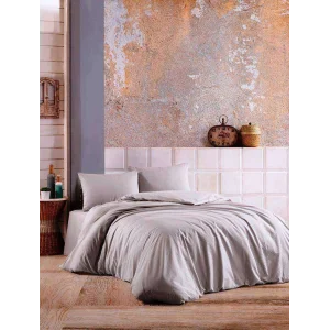 SET LENZUOLA MATRIMONIALI GRIGIO NİVEMESHOME IN 100% COTONE