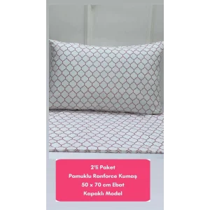 NİVEMESHOME ROSA SECA FUNDAS DE COJÍN GEOMÉTRICAS CON CIERRE DE 2 PIEZAS 50X70