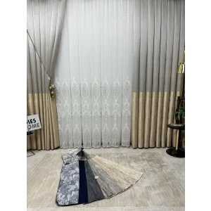 NİVEMESHOME İNCİ V-191 1/3 SIK PİLE FON PERDE APM