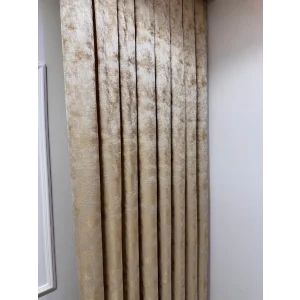 NİVEMESHOME ISTANBUL V-401 GOLD 1/3 DENSE PILE FON PERDE APM