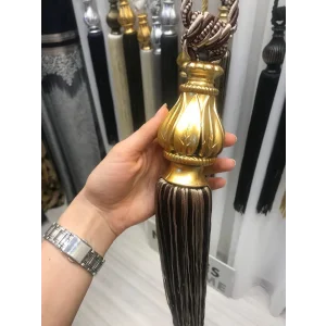 NİVEMESHOME KAHVE-BEJ KARMA SAÇAKLI TAVAN TOPLAMA BRAÇOL