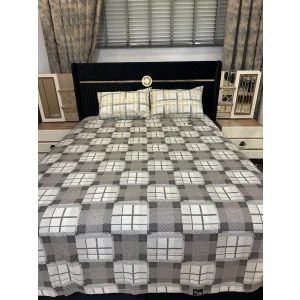 غطاء سرير كبير بنقشة القهوة NIVEMESHOME 160X230 لحاف واحد لشخص واحد