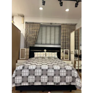 COPERTONE MATRIMONIALE SINGOLO CON FANTASIA CAFFÈ NIVEMESHOME 200X230