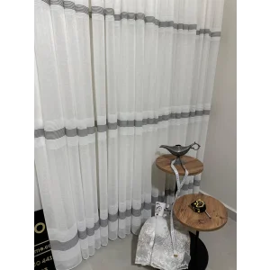 NIVEMESHOME ЛЁНО МАЯК W011905.804 1/2,5 ПЛОТНО ПЛЕТЕНЫЕ ТЮЛЕВЫЕ ЗАНАВЕСИ APM