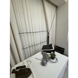 NIVEMESHOME LINEN TREND TABLECLOTH CREAM APM