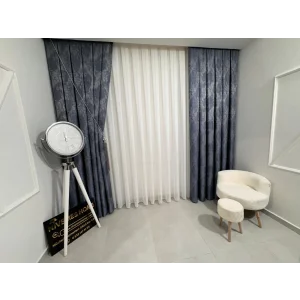 NİVEMESHOME KETEN TÜL SEZER ÇÖL TASARIM 1/2,5 PİLELİ TÜL PERDE APM