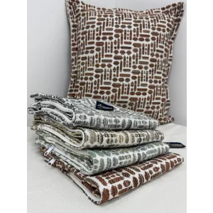 NİVEMESHOME KIRLENT KILIFI 45X45 LİSA 01 KİREMİT