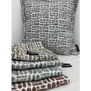 NİVEMESHOME KIRLENT KILIFI 45X45 LİSA 04 GRİ