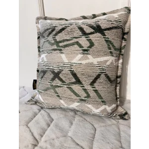 NİVEMESHOME FUNDA DE COJÍN 45X45 MATEO 63-04 VERDE Y CREMA