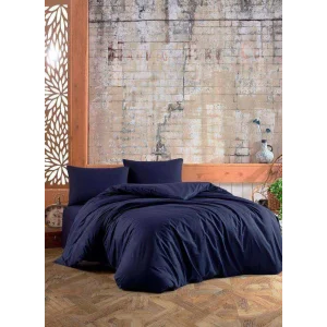 SET Lenzuola matrimoniali NAVY NIVEMESHOME in 100% cotone