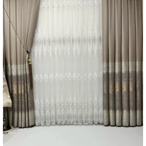 NİVEMESHOME LİNES 1/3 SIK PİLELİ TÜL PERDE