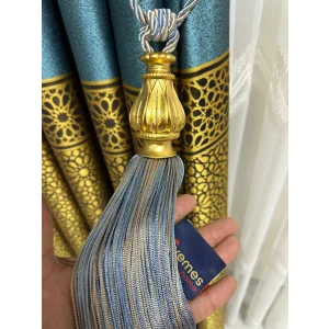 NİVEMESHOME BLUE-BEIGE MIX CORDLESS CEILING GATHERING BRACKET