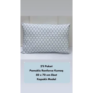 NIVEMESHOME FUNDA DE COJÍN AZUL CON DISEÑO GEOMÉTRICO PACK DE 2 50X70