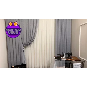 NİVEMESHOME МИРОКОВЫЙ ЛАНЦЕ ФИР0914 AR03102 V-105 СЕРЫЙ 1/3 ПЛОТНЫЙ ФИЛЕЛЬНЫЙ ТЮЛЬ ЗАНАКЕМ