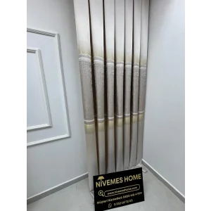 NİVEMESHOME NİLÜFER V -5228 1/3 SIK PİLELİ FON PERDE APM