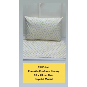 NIVEMESHOME FUNDA DE COJÍN AMARILLA CON DISEÑO GEOMÉTRICO JUEGO DE 2 50X70