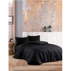 COPPIA DI LENZUOLA NIVEMESHOME NERE 100% COTONE