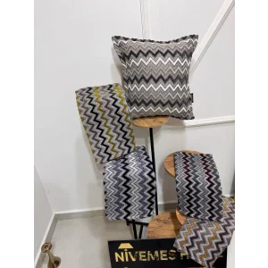 NIVEMESHOME FUNDAS DE COJÍN DE CAFÉ CON LECHE GRIS 45X45