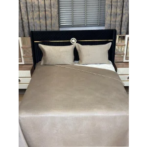 NİVEMESHOME BETTWÄSCHESET DOPPELBETT 240X260 BEIGE TOSKANA