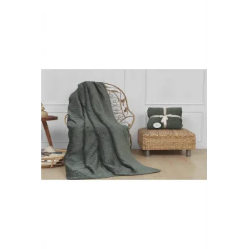 PEARLY HAKİ ÇİFT KİŞİLİK TOMURCUK SOFT BATTANİYE MERİNOS