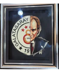 HANDMADE MUSTAFA KEMAL ATATÜRK & GALATASARAY PAINTING