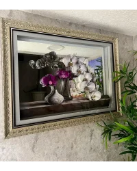 NİVEMESHOME VAZOLU ÇİÇEKLİ 60X80 TABLO