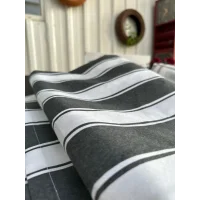 NİVEMESHOME BRANDA SİYAH - BEYAZ BALKON PERDESİ