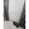 NİVEMESHOME EYLÜLZADE GÜMÜŞ DETAY 1/3  PİLELİ TÜL PERDE APM