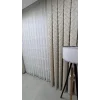 NİVEMESHOME  KONAK 1-0028 EKRU  1/3 PİLELİ TÜL PERDE