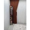 NİVEMESHOME  RİTİM KİREMİT  1/3 PİLELİ FON PERDE