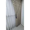 NİVEMESHOME LALE GÜMÜŞ   1/3 PİLELİ  TÜL PERDE APM