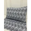 COJÍN DE 2 PIEZAS CON FUNDAS DE ALMOHADA A RAYAS GRIS DE NİVEMESHOME CON CIERRE 50X70