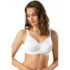 REggiseno Soft Cup senza fili contenitivo LE JARDİN 9150-B BIANCO