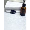 Tovaglia antimacchia con simbolo circolare bianco NIVEMESHOME 140X240