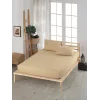NİVEMESHOME 160*200 BEIGE GUMMIBETTBLATT-SET