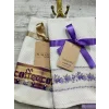 NİVEMESHOME 2 A TOVAGLIA DA CUCINA MODELLO ASSORTITO CAPPUCINO-BIANCA