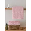 NİVEMESHOME 249 HAZAL ROSA JACQUARD HANDTUCH NURPAK