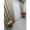 NİVEMESHOME AHU 1-0049P YARI DESENLİ 1/3 PİLELİ TÜL PERDE APM