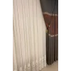 NİVEMESHOME ASTER NAKIŞLI 1/3 SIK PİLE TÜL PERDE APM