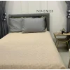 NIVEMESHOME BEIGE 200X230 INDIVIDUAL COLCHA DE PUNTO DE DOBLE TAMAÑO