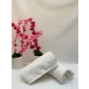 NİVEMESHOME BEYAZ 50X90 HASGÜL YÜZ HAVLUSU