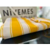 NİVEMESHOME BRANDA SARI - BEYAZ BALKON PERDESİ