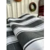 NİVEMESHOME BRANDA SİYAH - BEYAZ BALKON PERDESİ